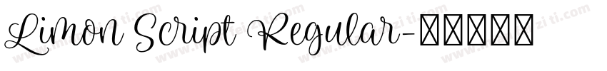 Limon Script Regular字体转换